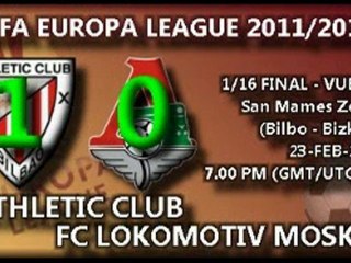 1/16 final UEL (vuelta): Athletic 1 - FC Lokomotiv Moskva 0 (23/02/12)