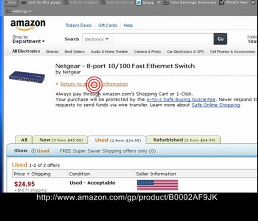 Netgear - 8-port 10/100 Fast Ethernet Switch