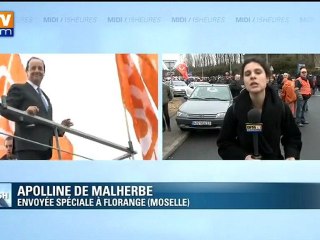 Accueil en demi-teinte d'Hollande sur le site de Florange