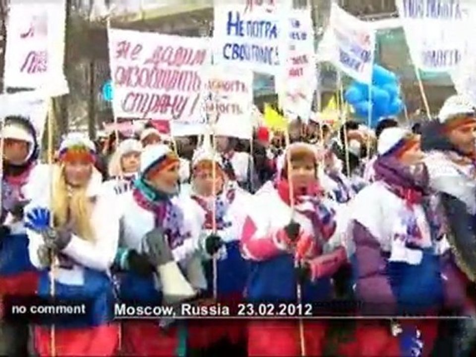Rassemblement électoral pro-Poutine à Moscou - no comment
