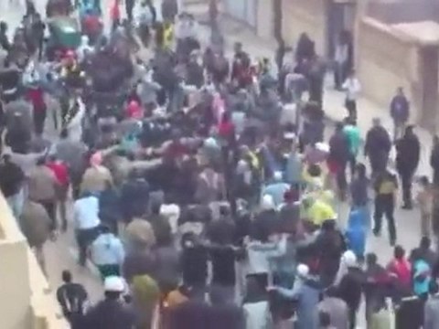 فري برس دير الزور تشييع الشهيد بلال معين الكردوش ديرالزور 23 2 2012