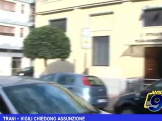 Trani   Vigili chiedono assunzione