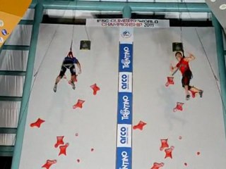 NEW World record in speed climbing 2011 (6.26 seconds) HD