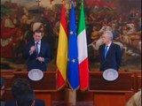 Roma - Conferenza stampa al termine dell'incontro Monti - Rajoy (23.02.12)
