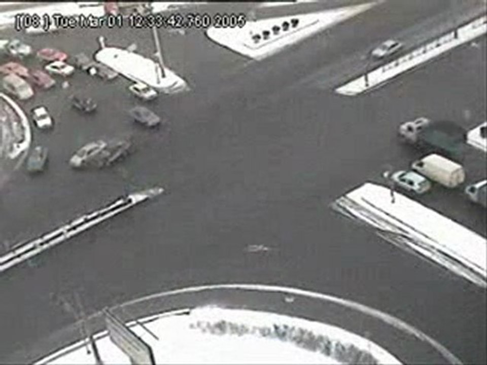 Un carrefour de fou en russie