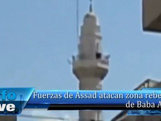 Fuerzas de Assad atacan zona rebelde de Baba Amr