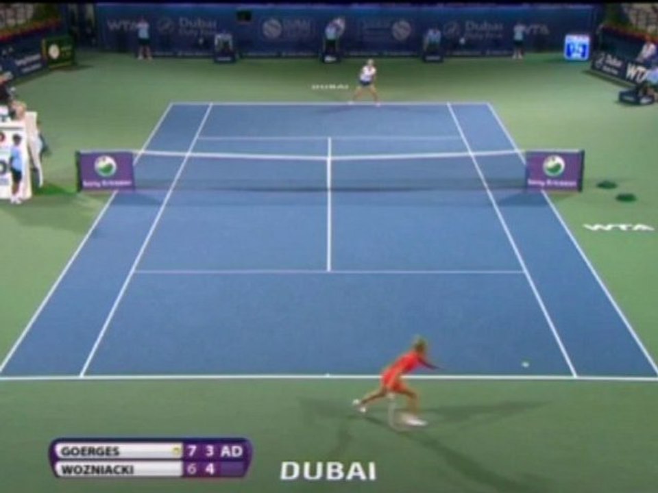 Goerges batte Wozniacki - Dubai, semifinale
