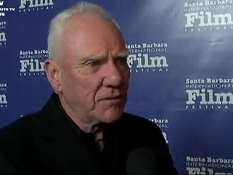 Famous Legend Actor Celeb Malcolm McDowell interview The Artist 2012 SBIF