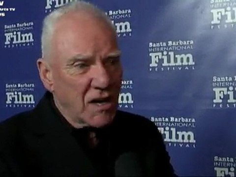 Famous Actor Malcolm McDowell Celeb interview The Artist 2012 SBIFF