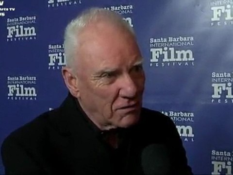 Actor Malcolm McDowell Celebrity interview The Artist 2012 SBIFF
