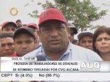 Protestas de trabajadores de CVG Alcasa y Venalum colapsaron Guayana
