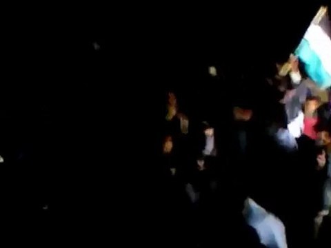 فري برس دير الزور بقرص مظاهرة مسائية نصرة لحمص والخريطة 23 2 2012