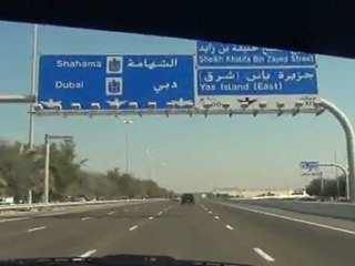 Travel from Abu Dhabi to Dubai January 26 2012 video 5