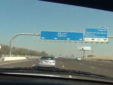 Travel from Abu Dhabi to Dubai January 26 2012 video 6