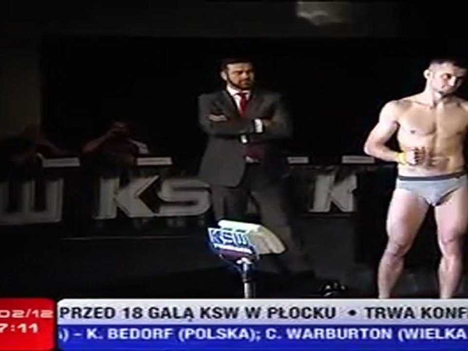 konferencja i ważenie przed KSW 18