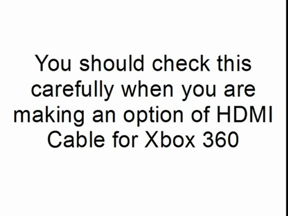 Xbox 360 - HDMI Cable  For Xbox 360
