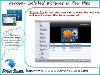 Restore deleted picture from digital camera