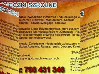 WYCIECZKA SZKOLNA - ŁÓDZKIE