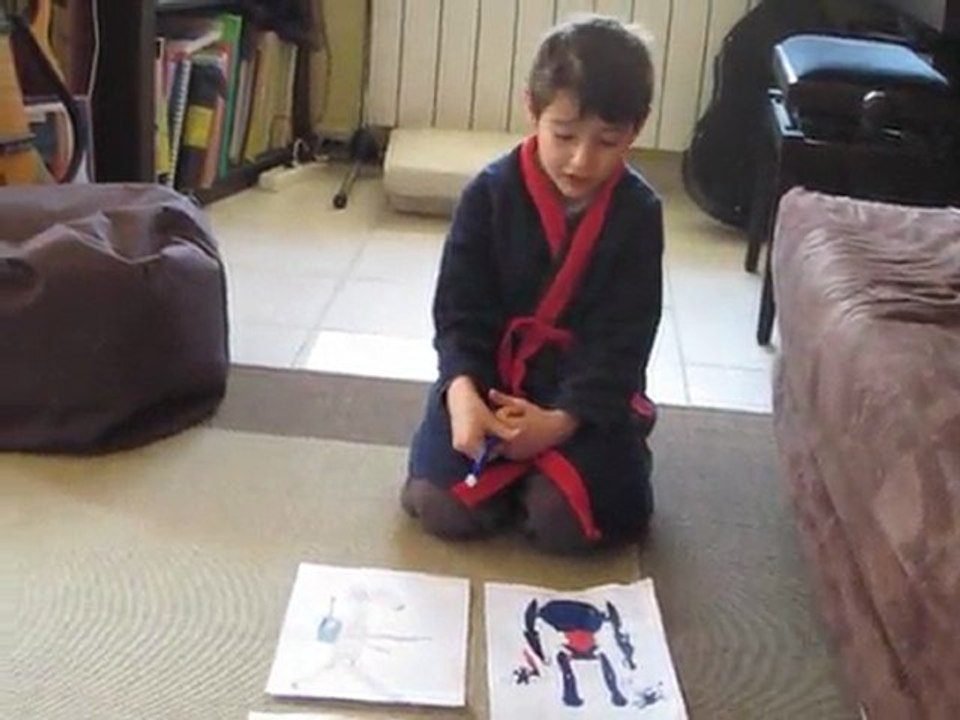 Lyam dessinateur explication droides tatie ké25.02.12