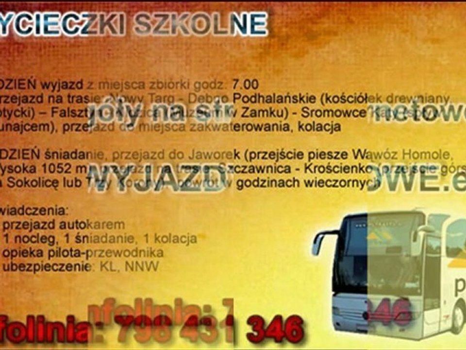 WYCIECZKA SZKOLNA - PIENINY