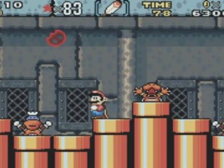 Super Mario World (4) Mario VS. Lemmy : FIGHT !