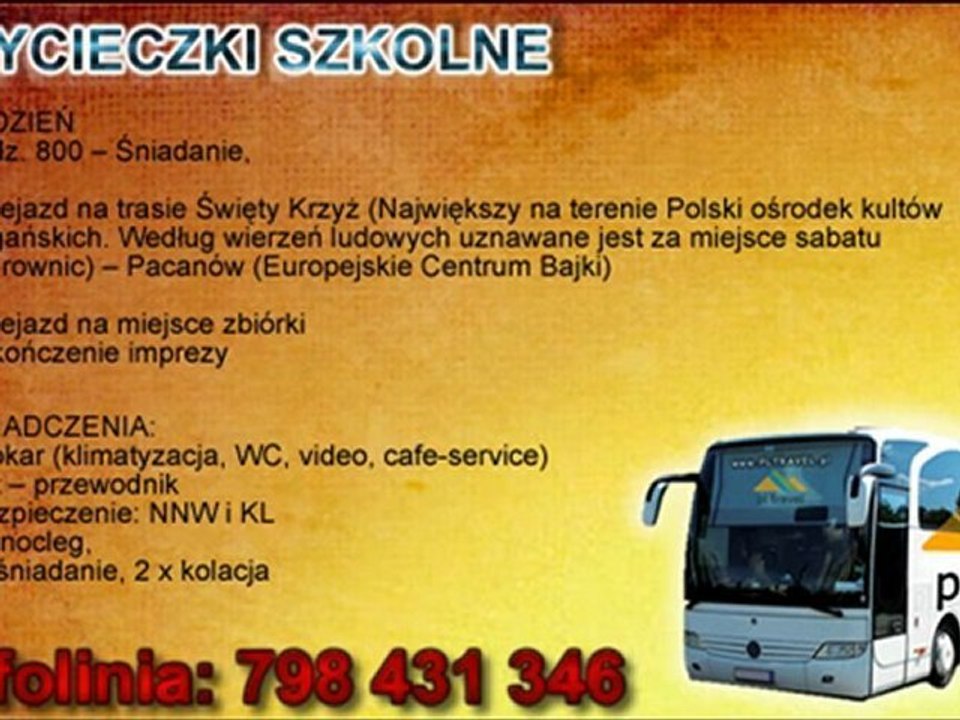 WYCIECZKA SZKOLNA - GÓRY ŚWIĘTOKRZYSKIE