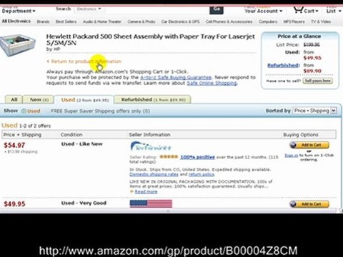 Hewlett Packard 500 Sheet Paper Tray For Laserjet 5-5M-5N