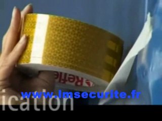 BALISAGE  OBLIGATOIRE  ECE104  REFLEXITE  BACHE  CAMION