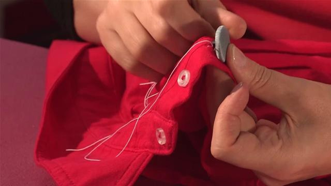 How To Stitch On A Button