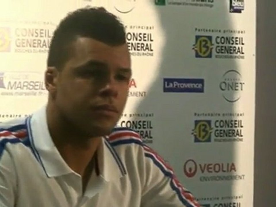 Conférence de presse de J. Tsonga aprés sa défaite contre J. Del Potro