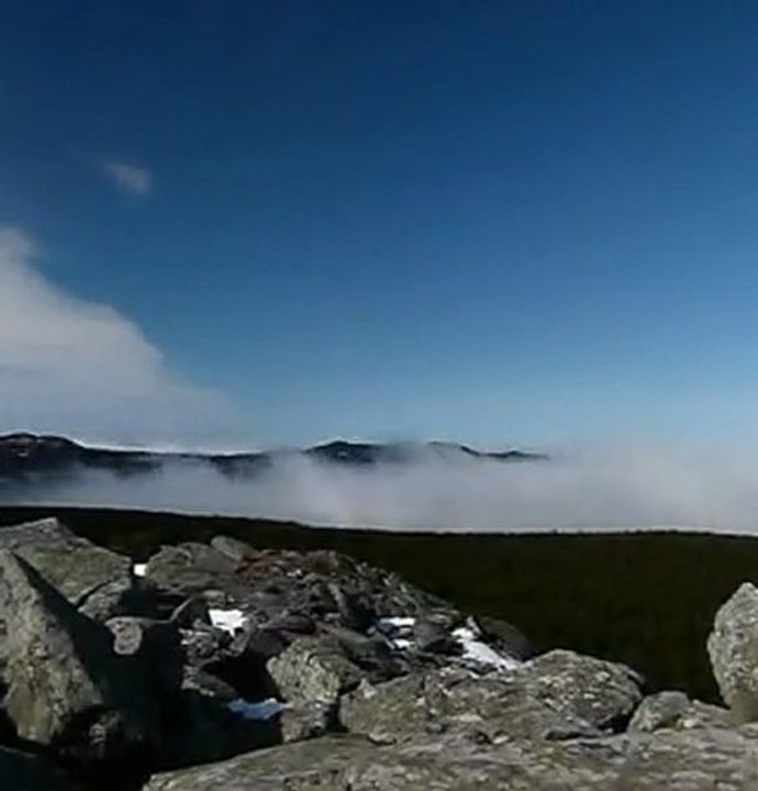 Mer de nuages depuis le Pic du Lizieux le 25/02/2012