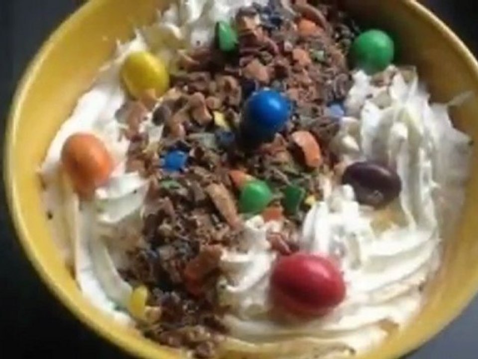 Petits suisses aux M&M's