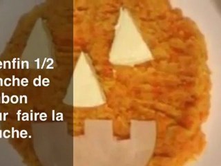 Puree de carottes d'Halloween