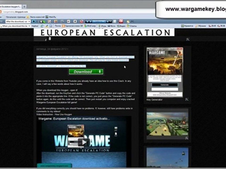 Wargame: European Escalation download free generator key for PC