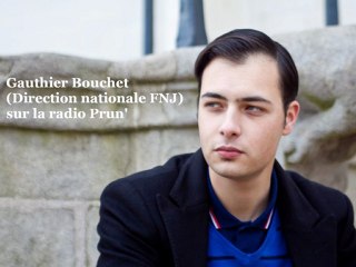 Gauthier Bouchet (Direction nat. FNJ) sur la radio Prun'