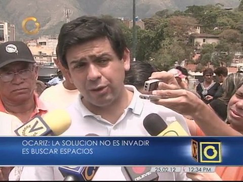Ocariz: Invasiones en Sucre tienen matiz político