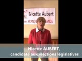 Nicette Aubert et Arnaud Drouot après leur conférence de presse