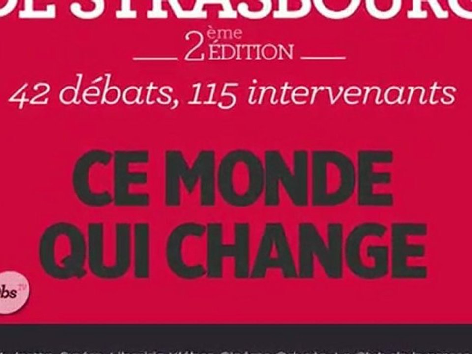 Journées de Strasbourg : "Ce monde qui change"