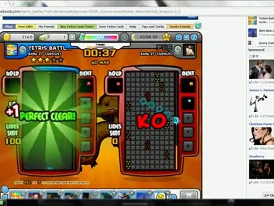 Tetris Battle Cheat 1 Block - March 2012 (UPDATE)
