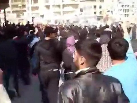 فري برس حلب سيف الدولة جانب من تشييع الشهيد احمد ابيض 25 2 2012 ج7