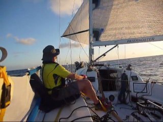 4 février : Sous pilote avec Michel au réglage de spi