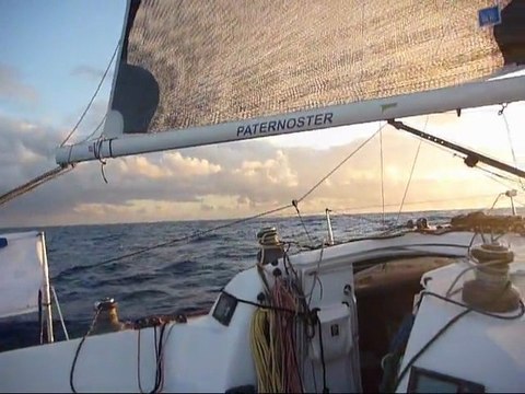 1er février: panoramique sous spi coucher de soleil(P1030144)