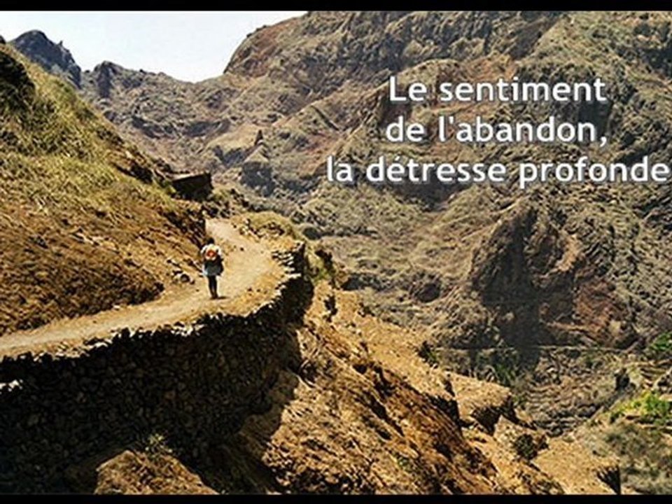 Le sentiment de l'abandon, la détresse profonde