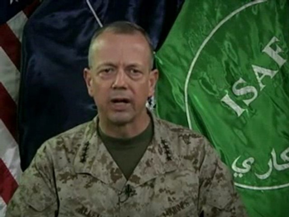 Général John allen: Chef de la force internationale de l'OTAN en Afghanistan (lsaf)