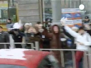 Moskova'da Putin karşıtı insan zinciri