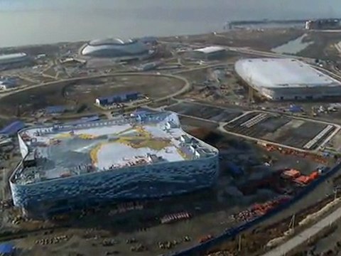 Олимпийские объекты в Сочи 2011 АЭРОСЪЕМКА ДЕКАБРЬ 2011
