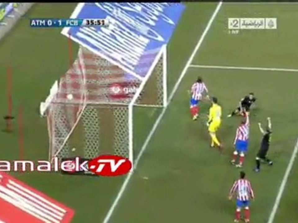 هدف برشلونه الاول فى اتليكتو مدريد الفيش