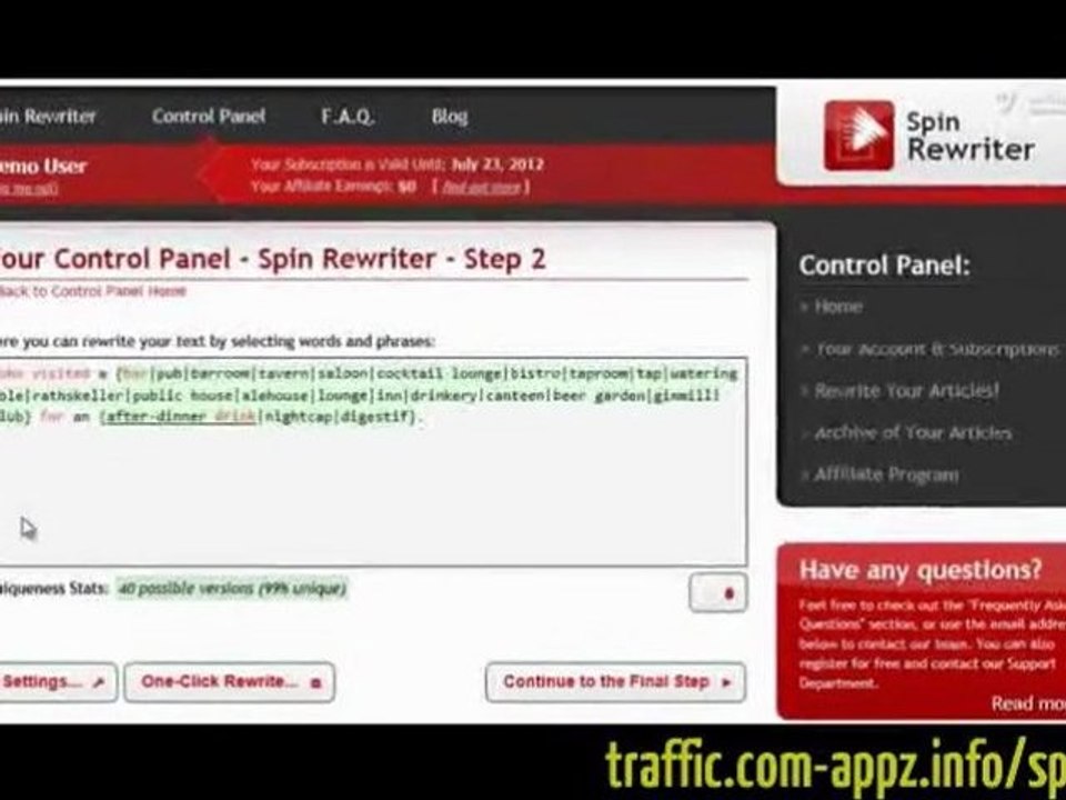 Spin Rewriter | Video How-to Tutorial - Is TheBestSpinner Dead?
