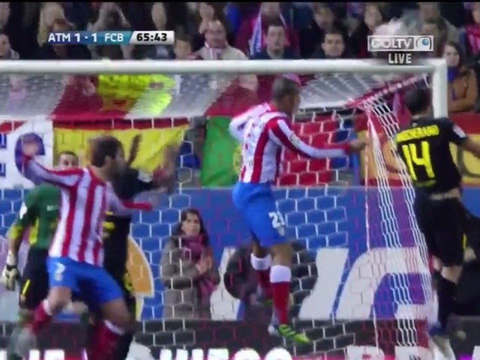 Atletico Madrid - Barcelona 1-2 Highlights HD 26.02.2012