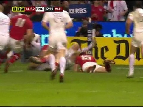 L'Essai refusé à Strettle contre le Pays de Galles